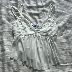 Princess Polly White Tank Top